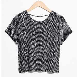 Low Back Polkadot Top from & Other Stories